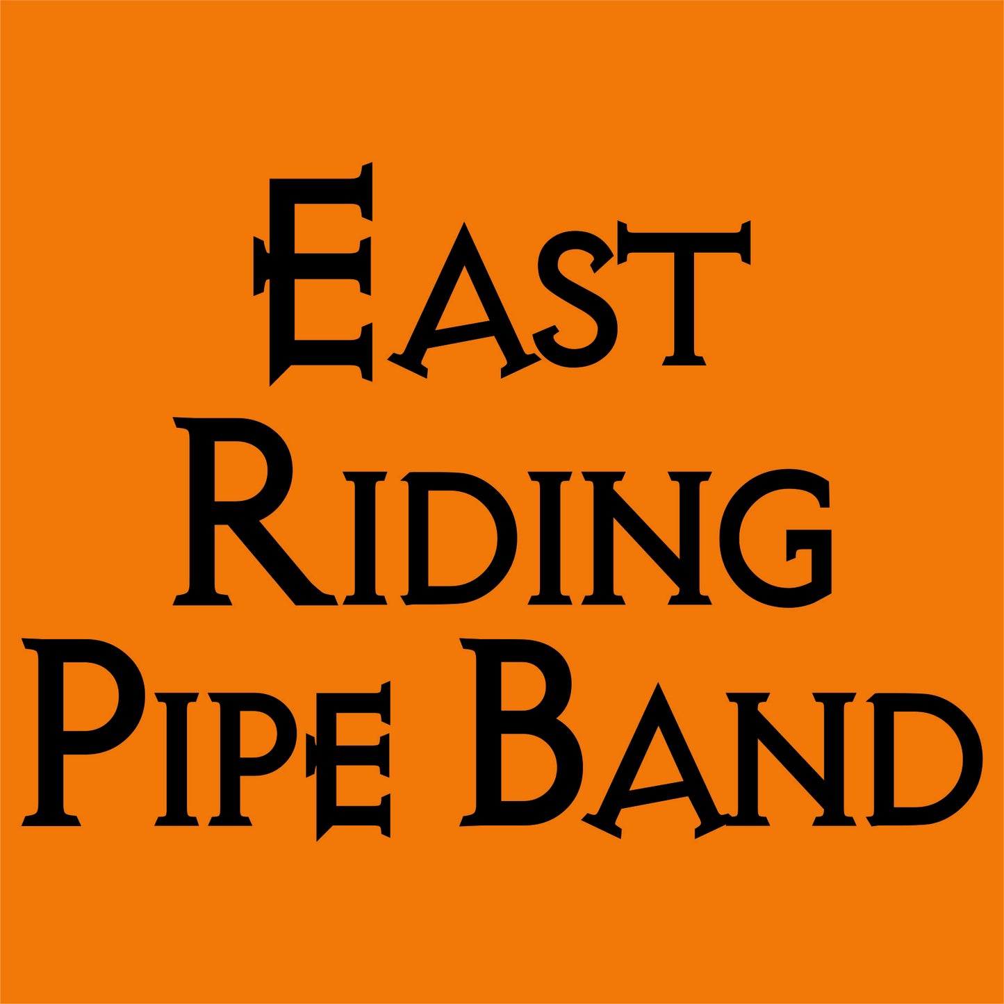 East Riding Pipe Band skeleton Gildan T-shirt