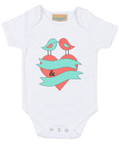 Personalised Love Birds Baby Suit