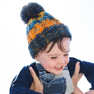 Corkscrew Pom Pom Junior Beanie
