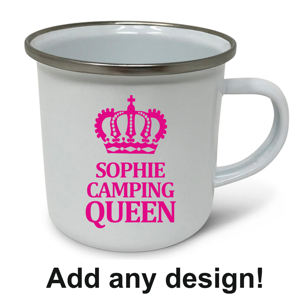 12oz Enamel Mug with Personalised Printing